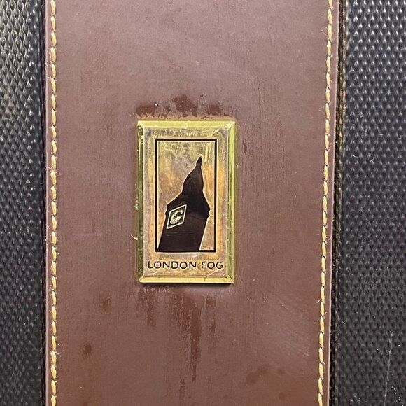 London Fog Men’s Black & Brown Hardshell Expandable Spinner Wheeled Luggage - Picture 6 of 11